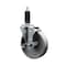 Service Caster 5'' Semi Steel Swivel 1-1/8'' Expanding Stem Caster with Brake SCC-EX20S514-SSS-TLB-118 - alternate 1